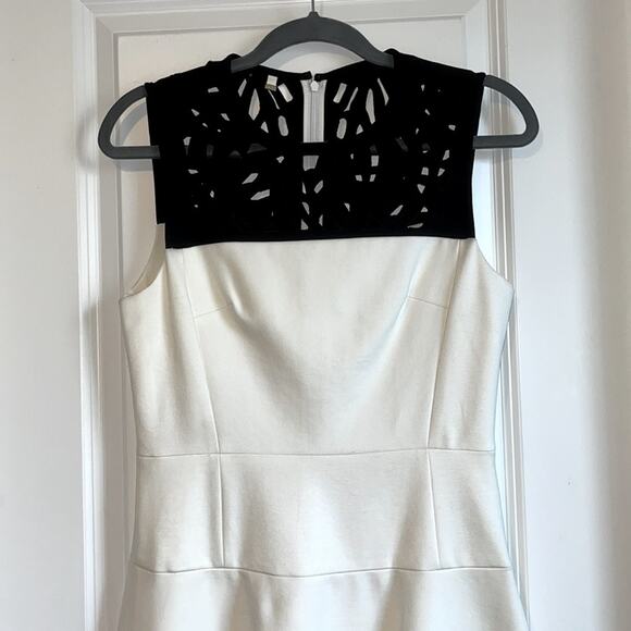 Anthropologie 4C 4. Collective Black and Ivory Fit and Flare Dress - Picture 2 of 15